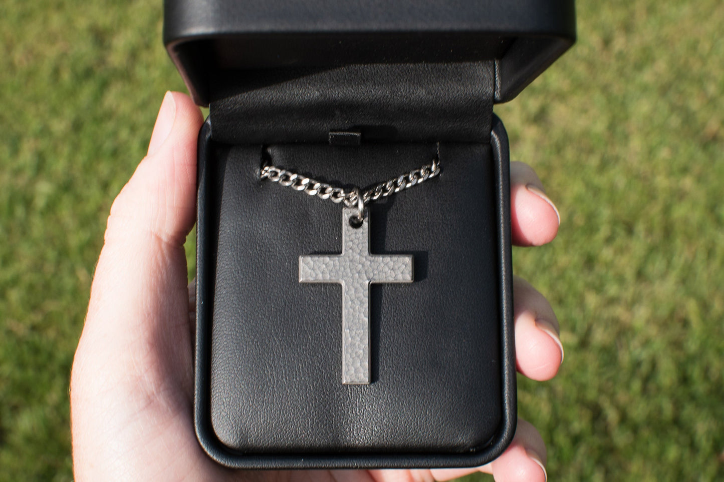 Battle Worn Cross, Titanium