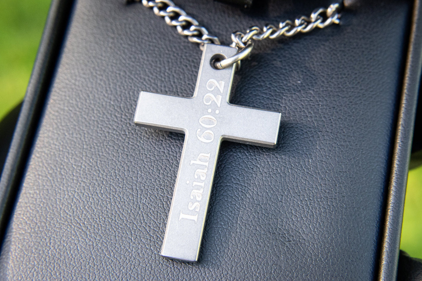 Battle Worn Cross, Titanium