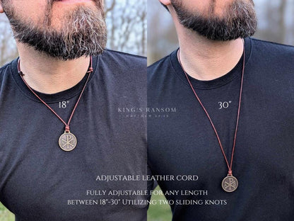Chi Rho Alpha Omega Medallion, Bronze