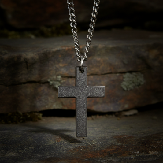 Minimalist Cross, Titanium