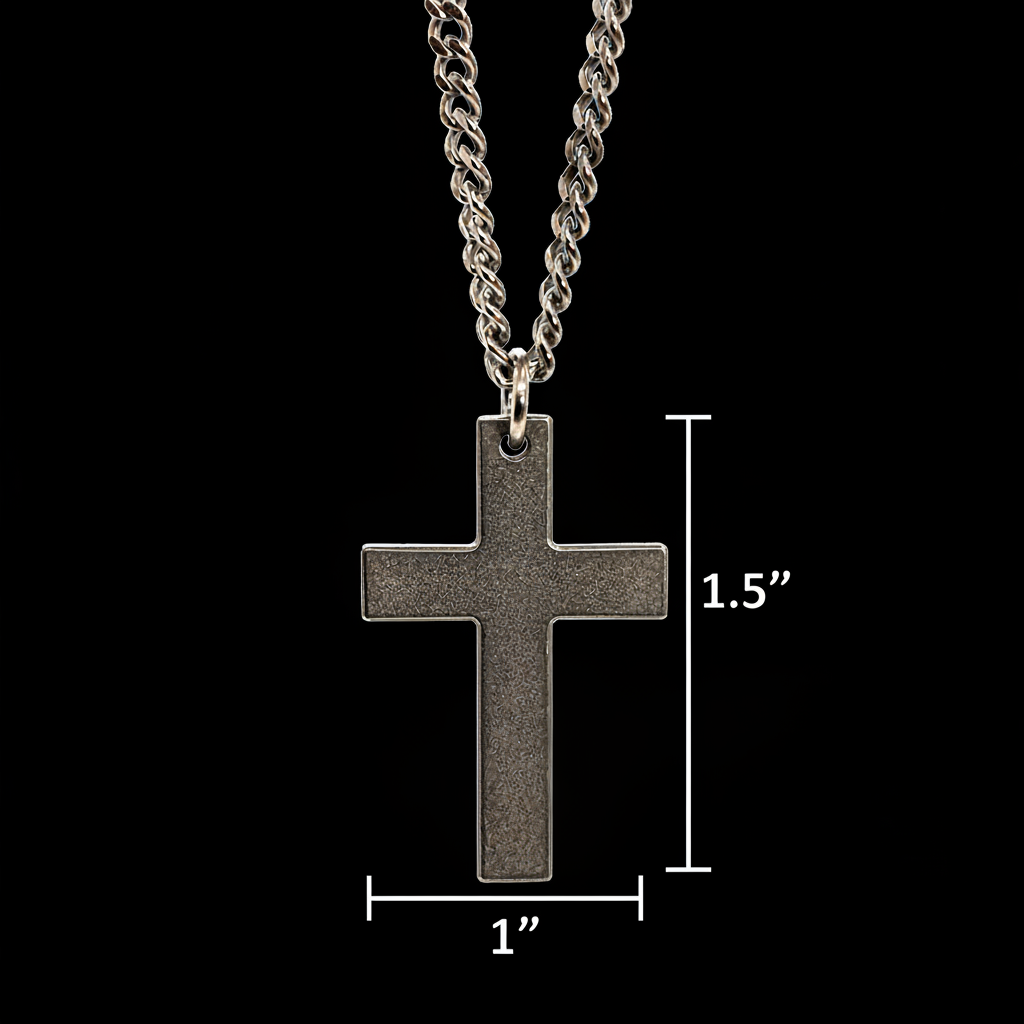 Minimalist Cross, Titanium