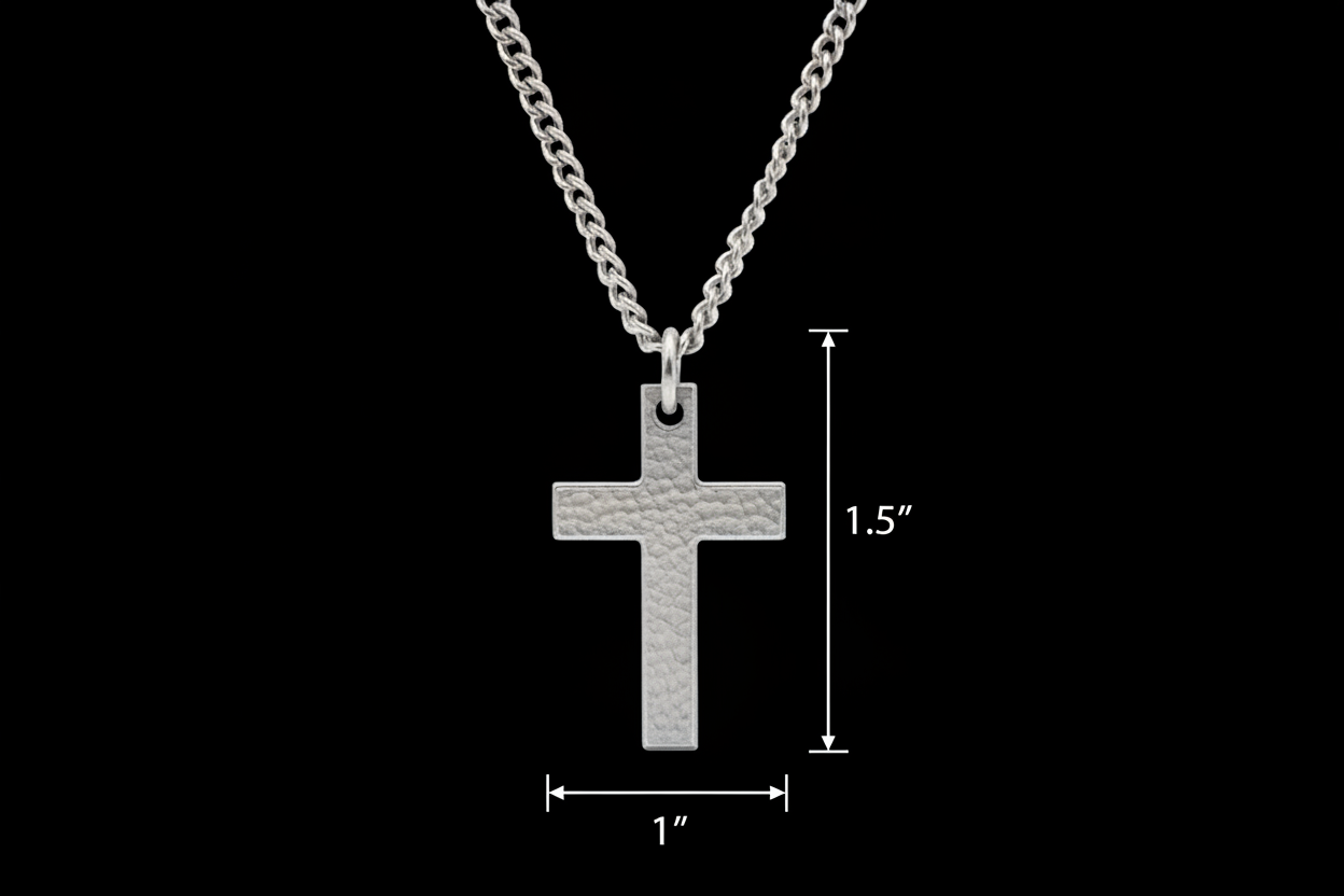 Battle Worn Cross, Titanium